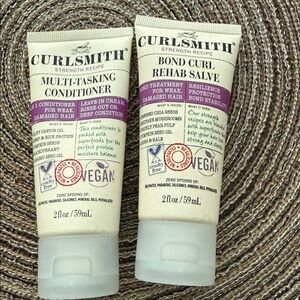 Curlsmith Multi-Tasking Conditioner and Bond Curl Rehab Salve Set New/unused